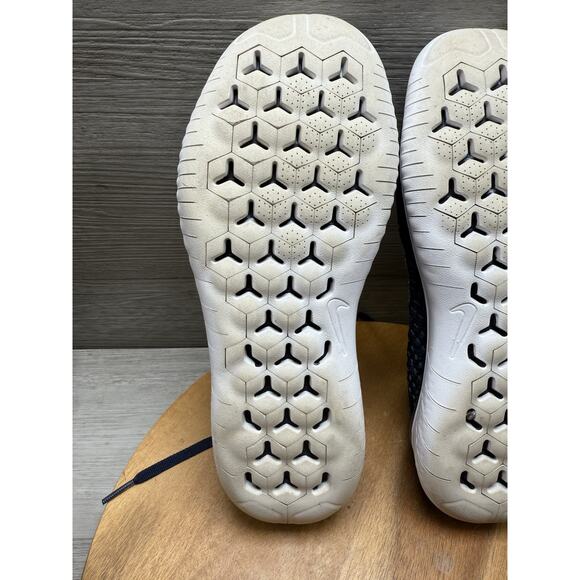 Nike Free RN Flyknit College Navy/White - 942838 400 Men’s 7.5 - Picture 11 of 11